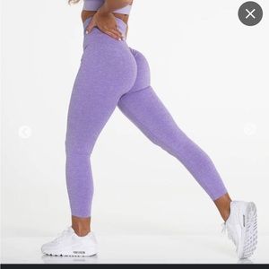 NVGTN lilac scrunch leggings